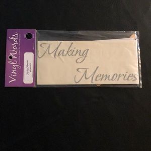 Vinyl Words “Making Memories” NWOT